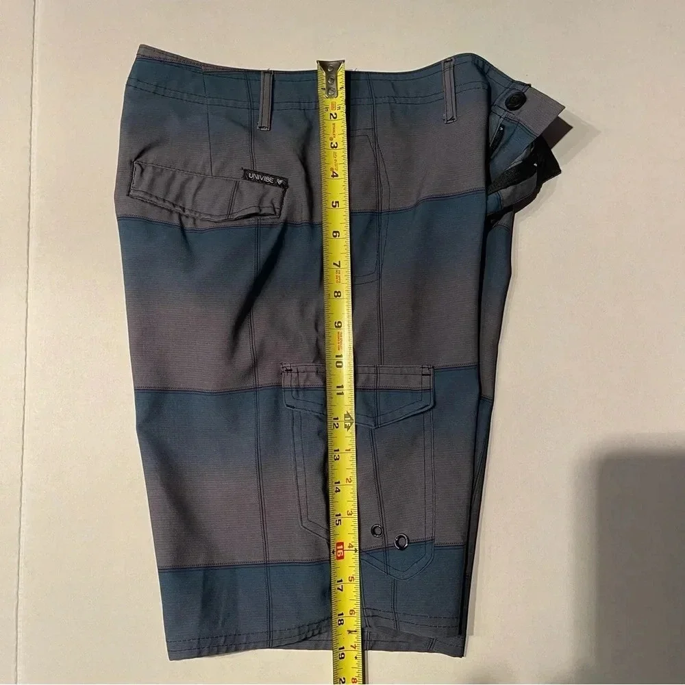 Univibe AMPHIBIOUS Walking Short  Boardshort WATER Swimming Blue L sz 14